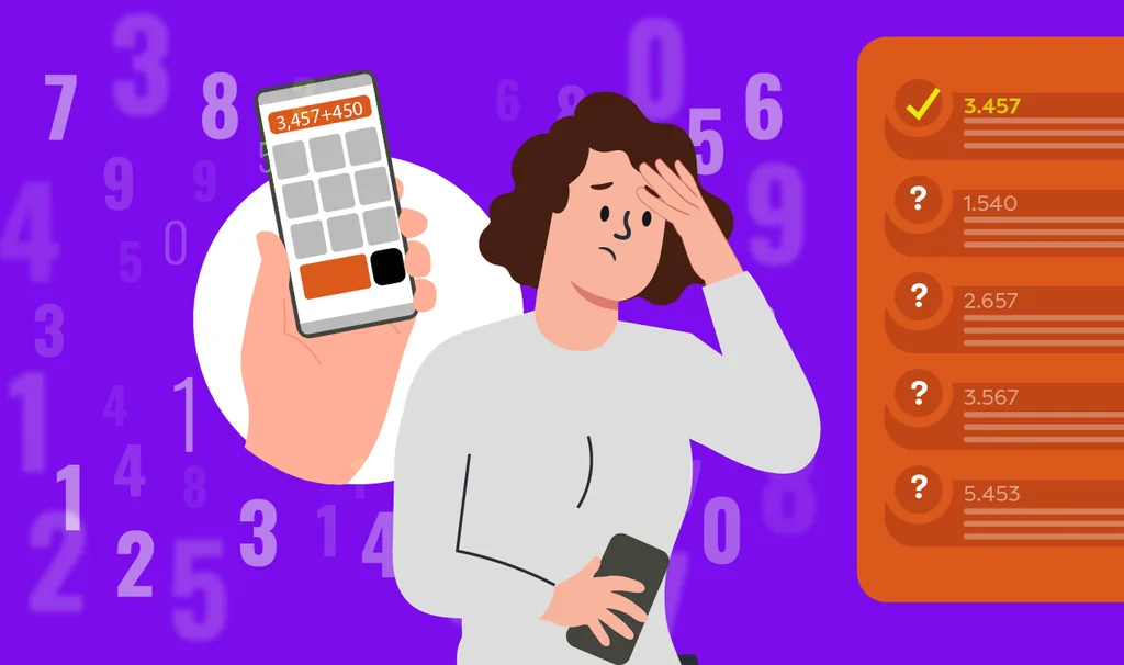 Obrigações tributárias: imagem de gestora de clínica calculando mentalmente os impostos a serem pagos.