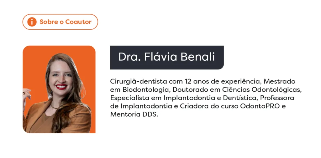 Dra. Flávia Benali, coautora do artigo