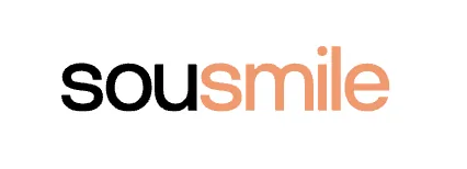 Logo da SouSmile, maior marca nacional de alinhadores invisíveis do Brasil em 2026.