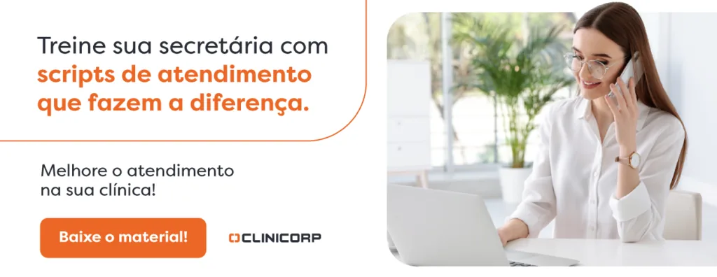 Banner download material scrips de atendimento