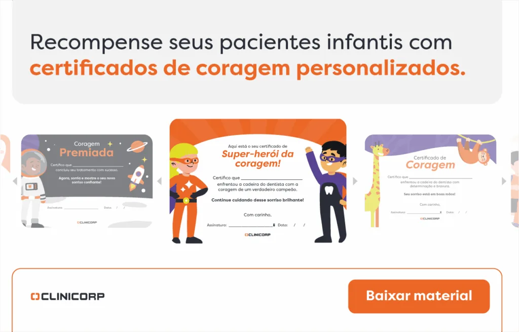 Modelos de certificado de coragem para pacientes infantis