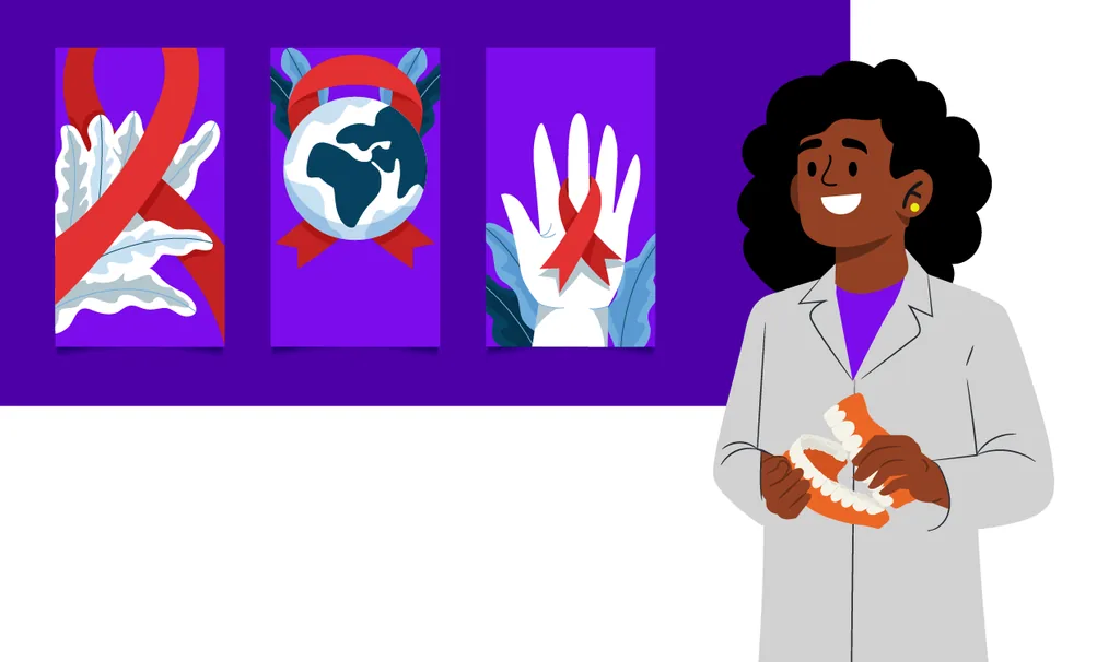 HIV odontologia. Profissional preparado para o atendimento.