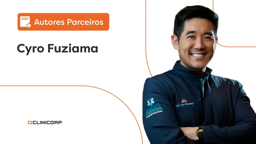 Foto do parceiro Clinicorp Dr. Cyro Fuziama. Ele é Cirurgião-dentista, especialista e mestre em Implantodontia, doutor em odontologia, Sócio-proprietário da Clínica Andrade e Fuziama, Sócio-fundador do Instituto Oled, professor de curso de especialização com mais de 20 turmas formadas e consultor científico na Implacil Osstem Implant.