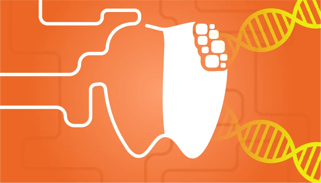 Odontologia regenerativa: imagem ilustrada de técnicas odontológicas regenerativas.