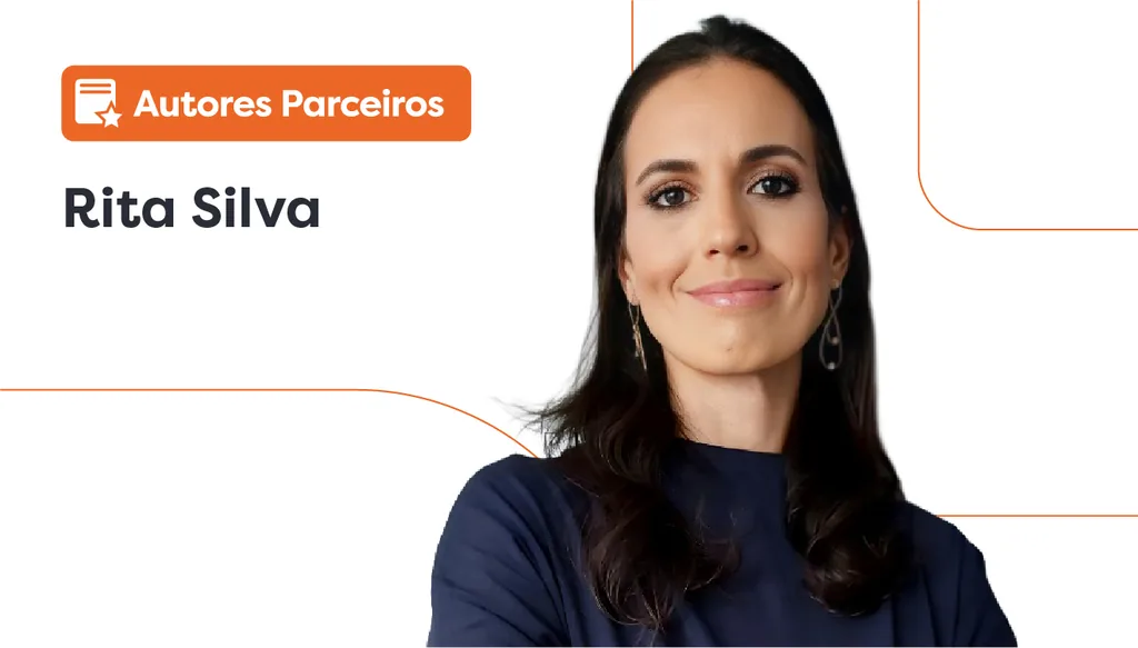 Reforma tributária 2026: imagem de Rita Silva, ao lado dela há um lettering escrito “autores parceiros”.