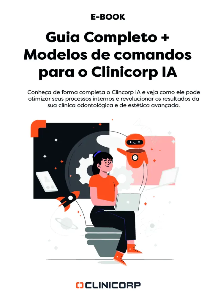 E-book com guia completo e modelos de comandos para o Clinicorp IA